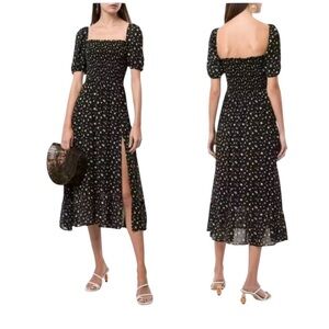 Reformation Meadow Floral Print Midi Dress – Size Small – NWOT